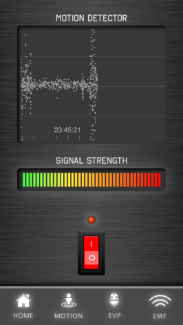 Bild på rörelsedetektor - App för spökjakt